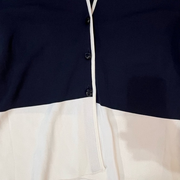 Armani Collezioni Navy and Cream Blazer - Picture 3 of 5